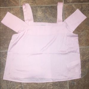 Pink Forever 21 off the Shoulders Shirt